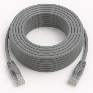 Hq Speed Cat6 Ethernet Patch Kablo | Gigabit UTP RJ45 Gri Ethernet Konnektör Network