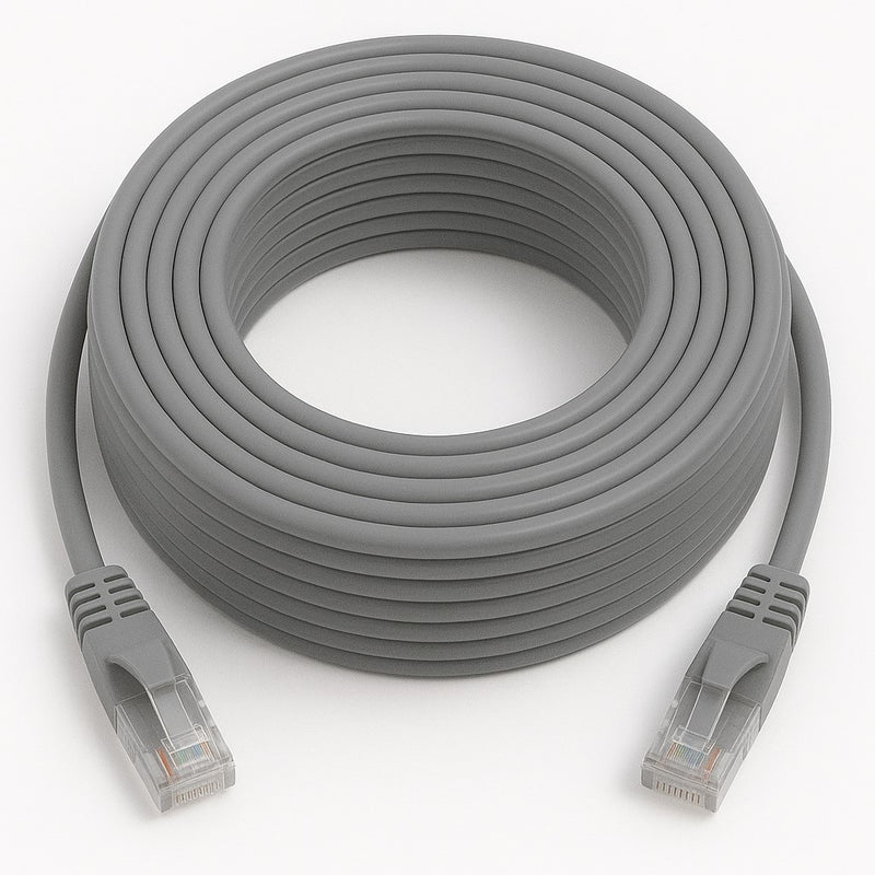 Hq Speed Cat6 Ethernet Patch Kablo | Gigabit UTP RJ45 Gri Ethernet Konnektör Network
