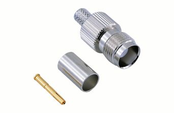 BeeSpeed TNC Dişi Sıkmalı Konnektör | RG59 Koaksiyel 50 Ohm RF