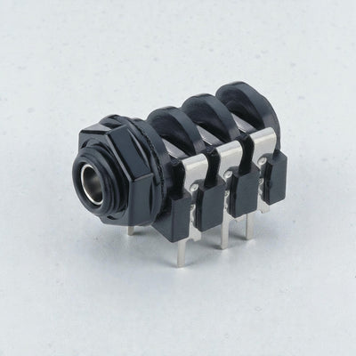6.3mm Stereo PCB Şase Jack | Yatık Dişi Ses Girişi