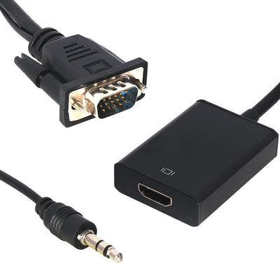 BeeSpeed VGA - HDMI Dönüştürücü Full HD | Ses Destekli Çevirici