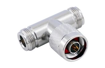 BeeSpeed N-Type N Erkek - N Dişi - N Dişi T Konnektör | 50 Ohm RF Hat Bölücü