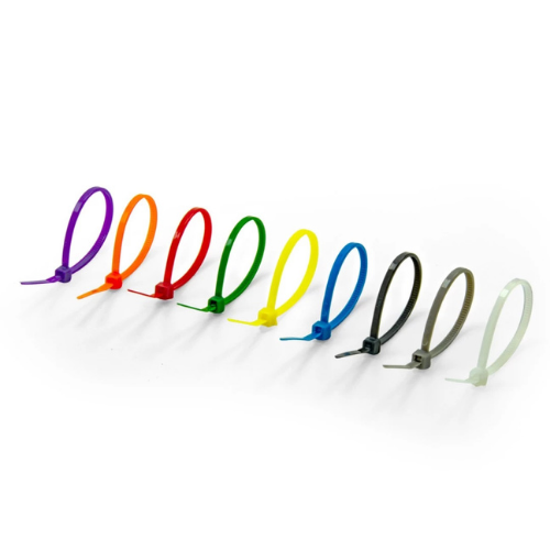 Kablo Bağı 8,0 × 370 mm (100'lü Poşet) - Ağır Hizmet UL94 Nylon Plastik Kelepçe Siyah/Beyaz | Profesyonel Kablo Bağı