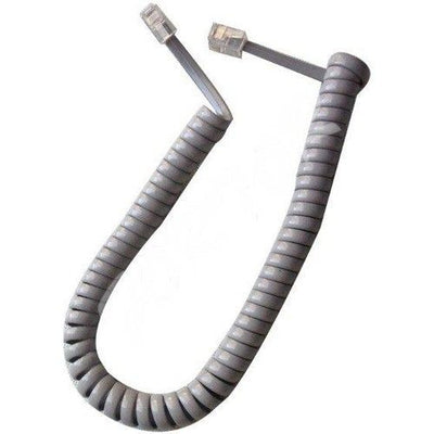Hq Speed Telefon Ahize Spiral Kordon Gri | 4P4C RJ9 Kablo