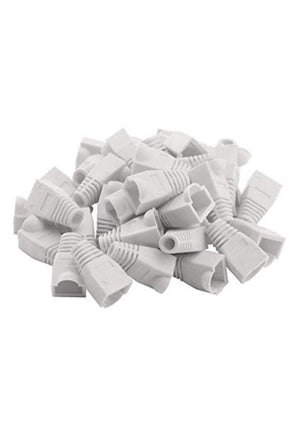 BeeSpeed RJ45 Boot Kılıf Beyaz 100 Adet | Patch Kablo Koruma