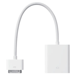 30 Pin Dock VGA Adaptör | iPad iPhone iPod 30 Pin Uyumlu VGA Çevirici 22 cm