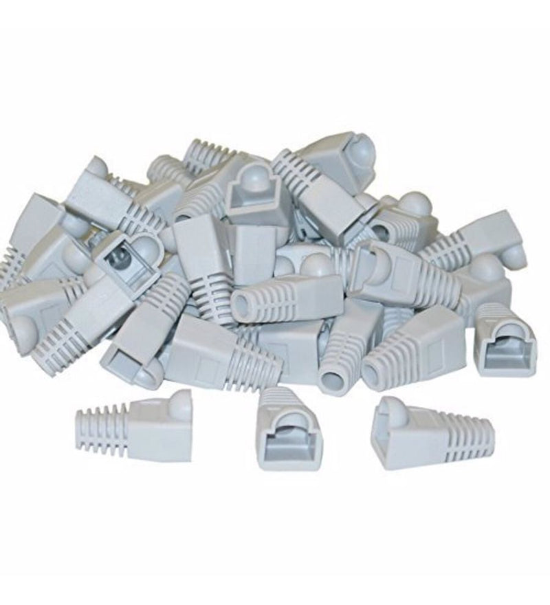 BeeSpeed RJ45 Boot Kılıf Gri 100 Adet | Patch Kablo Koruma