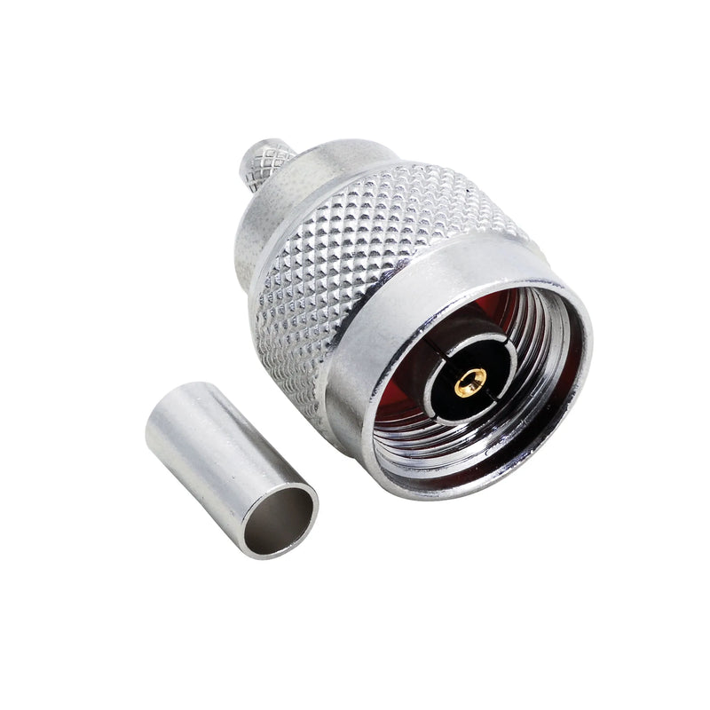 BeeSpeed N Erkek Sıkmalı RP Konnektör - RG58 | 50 Ohm Profesyonel RF Konnektör