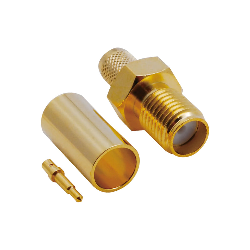 BeeSpeed SMA Dişi Sıkmalı RP Gold Konnektör - RG58