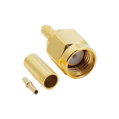 BeeSpeed SMA Erkek Sıkmalı RP Gold Konnektör - RG174 - RG316