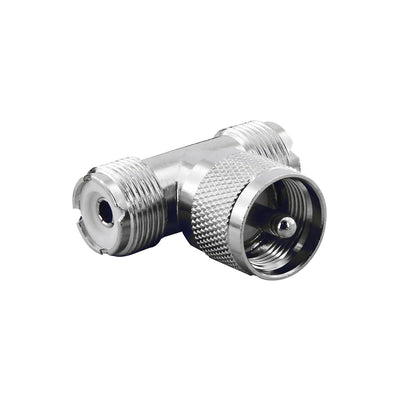BeeSpeed UHF Erkek / Dişi - Dişi T Konnektör | 50 Ohm PL-259 SO-239