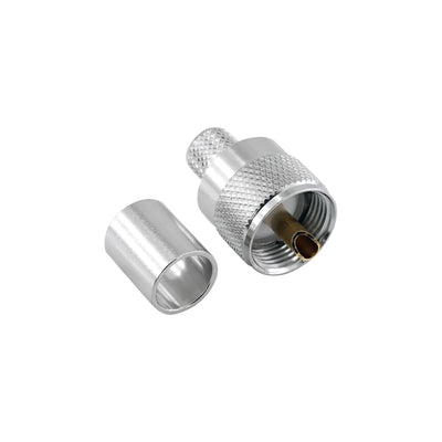 BeeSpeed UHF Erkek Sıkmalı Konnektör - LMR400 | 50 Ohm PL-259 SO-239