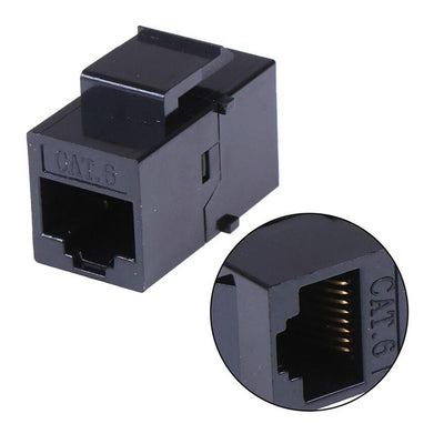 BeeSpeed Cat6 RJ45 Dişi-Dişi Coupler 8P8C 250MHz | Shielded Altın Kaplama Ethernet Adaptör