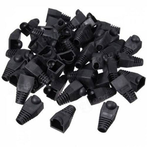 BeeSpeed RJ45 Boot Kılıf Siyah 100 Adet | Patch Kablo Koruma