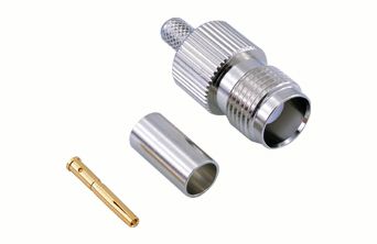 BeeSpeed TNC Dişi Sıkmalı Konnektör | RG58 Koaksiyel 50 Ohm RF