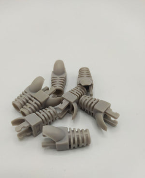 BeeSpeed RJ45 Boot Kılıf Gri EZ 100 Adet | Patch Kablo Koruma