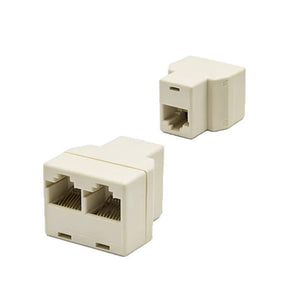 BeeSpeed RJ45 1 Dişi → 2 Dişi Ethernet Splitter | 8P8C Y Dağıtıcı Cat5e Cat6 Çoklayıcı — Network Malzemeleri