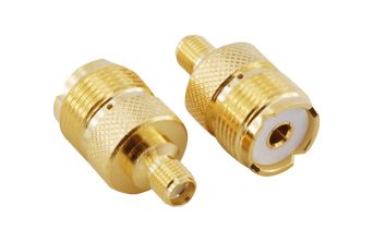 BeeSpeed SMA Dişi - UHF Dişi RF Adaptör Konnektör | 50 Ohm Profesyonel Geçiş