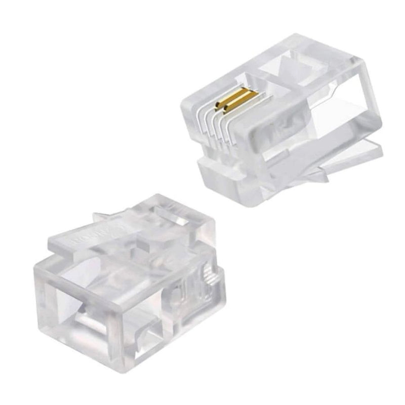 BeeSpeed Telefon Jakı 6P2C RJ11 100 Adet | Modüler Konnektör