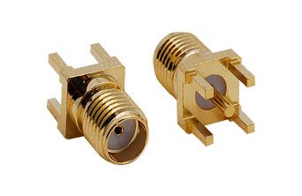 BeeSpeed SMA Dişi PCB Konnektör 180° | SMD Lehim Montaj RF Modül