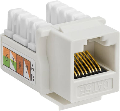 Hq Speed Cat5e Keystone Jack | 90° Punch-Down UTP RJ45 Duvar Prizi Modülü 100 MHz Gigabit