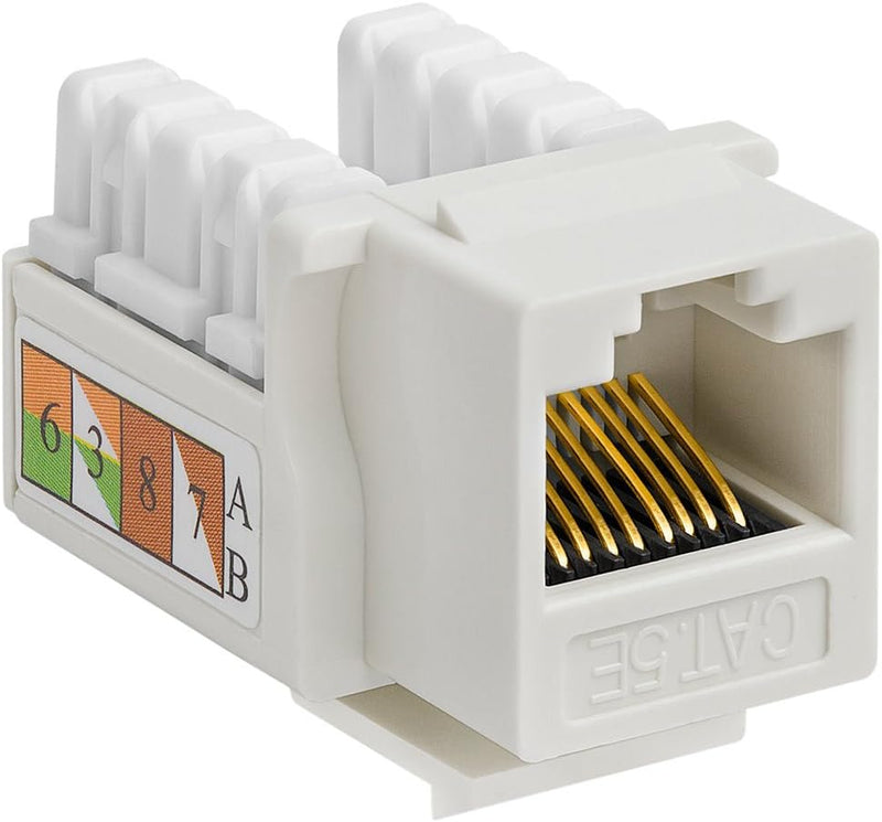 Hq Speed Cat5e Keystone Jack | 90° Punch-Down UTP RJ45 Duvar Prizi Modülü 100 MHz Gigabit