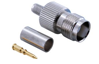 BeeSpeed TNC Dişi RP Sıkmalı Konnektör | RG58 Koaksiyel 50 Ohm RF