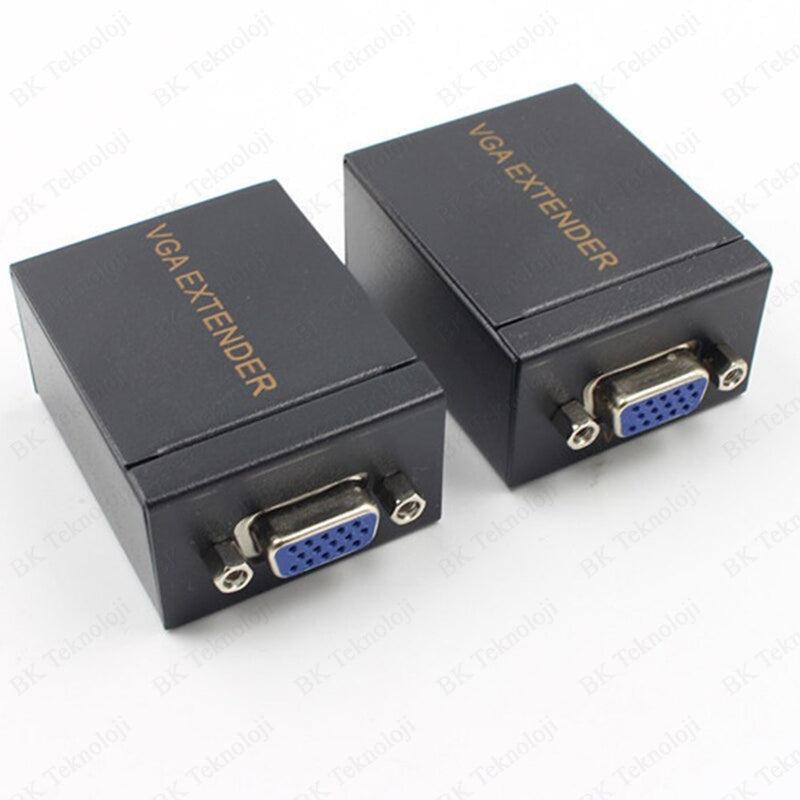 BeeSpeed VGA Extender 60 Metre | Cat5e Cat6 RJ45 VGA Uzatıcı Set