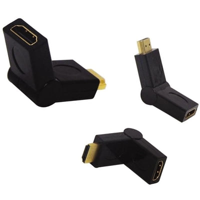 Hq Speed HDMI 180° Döner Adaptör | 4K Erkek-Dişi Açı Çevirici