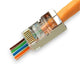 BeeSpeed Cat6 Metal EZ RJ45 Plug 100 Adet | Açık Uçlu 8P8C Konnektör Altın Kaplama ürün görseli
