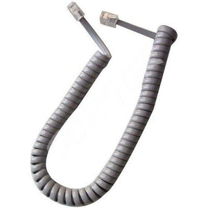Hq Speed Telefon Ahize Spiral Kordon Gri | 4P4C RJ9 Kablo