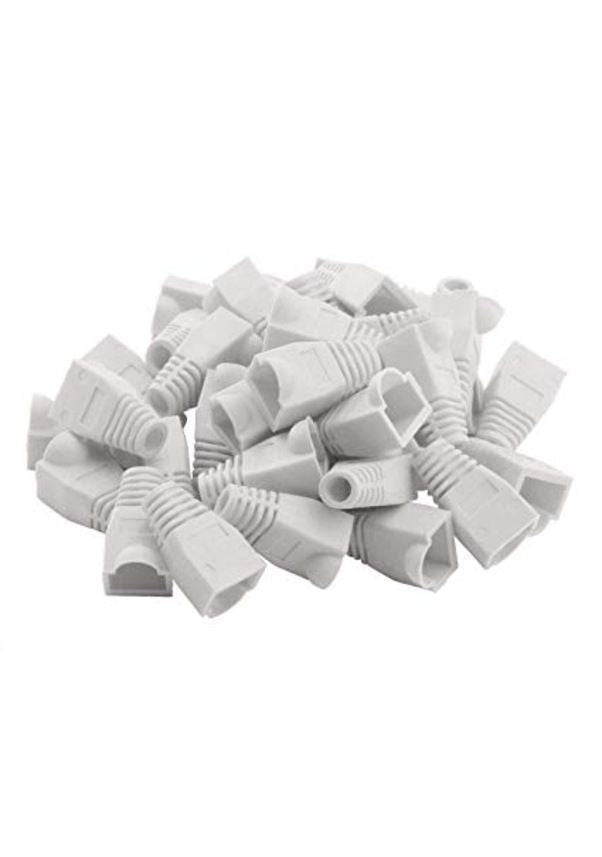 BeeSpeed RJ45 Boot Kılıf Beyaz 100 Adet | Patch Kablo Koruma