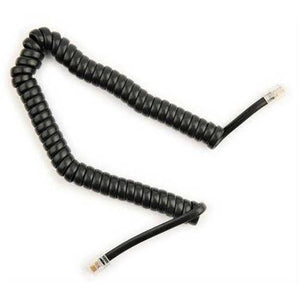 Hq Speed Telefon Ahize Spiral Kordon Siyah | 4P4C RJ9 Kablo