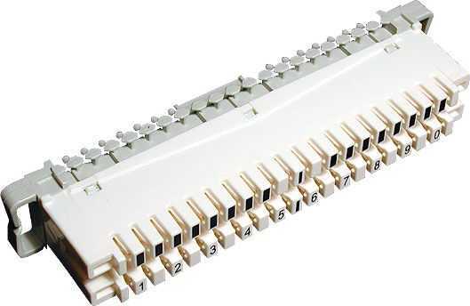 LSA Krone Kesmesiz Modül 10 Per | 6089-1-002-15 Telefon Santral Reglet Branşman Eki