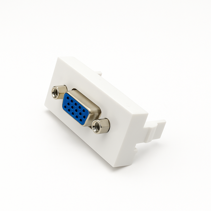 VGA Priz Modülü Dişi-Dişi | Duvar Keystone 22.5x45mm