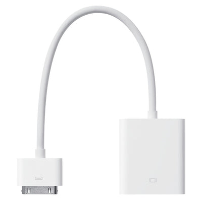 30 Pin Dock VGA Adaptör | iPad iPhone iPod 30 Pin Uyumlu VGA Çevirici 22 cm