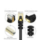 BeeSpeed Cat7 Ethernet Patch Kablo | 10 Gbps SFTP RJ45 Siyah