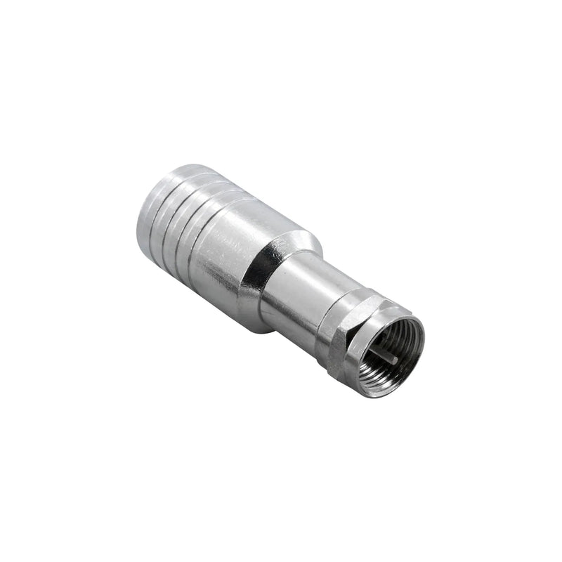 BeeSpeed F Erkek Crimp-on Konnektör - RG11 | 75 Ohm Uydu TV F-Type