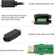 BeeSpeed HDMI Breakout Konnektörü 20 Pin Lehimsiz Terminal | Altın Kaplama Erkek HDMI Adaptör DIY