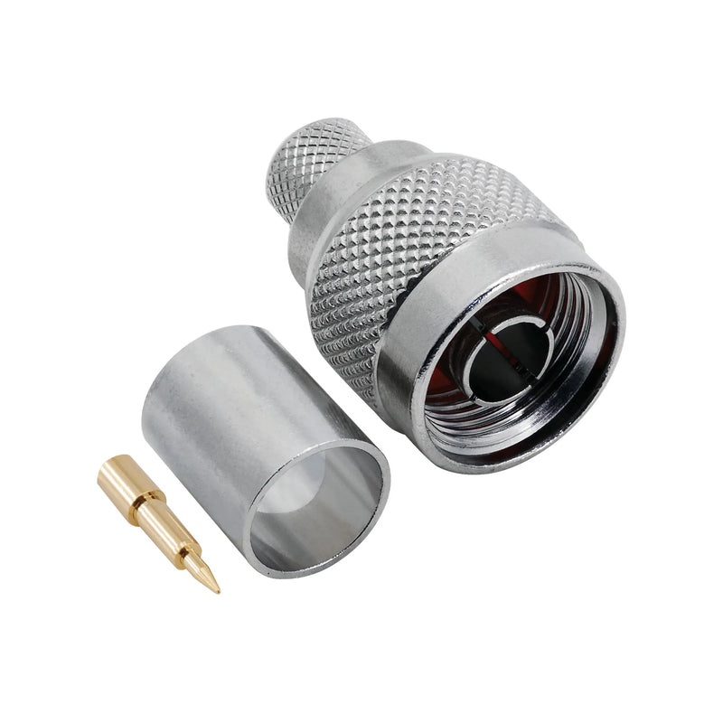 BeeSpeed N Erkek Sıkmalı Konnektör - LMR400 | 50 Ohm Profesyonel RF Konnektör