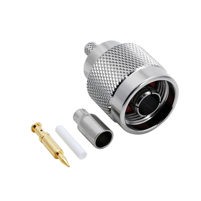 BeeSpeed N Erkek Sıkmalı Konnektör - RG174 | 50 Ohm Profesyonel RF Konnektör