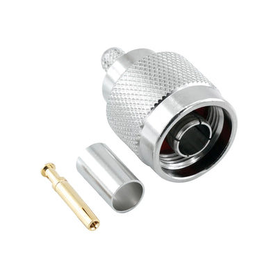 BeeSpeed N Erkek Sıkmalı RP Konnektör - LMR240 | 50 Ohm Profesyonel RF Konnektör