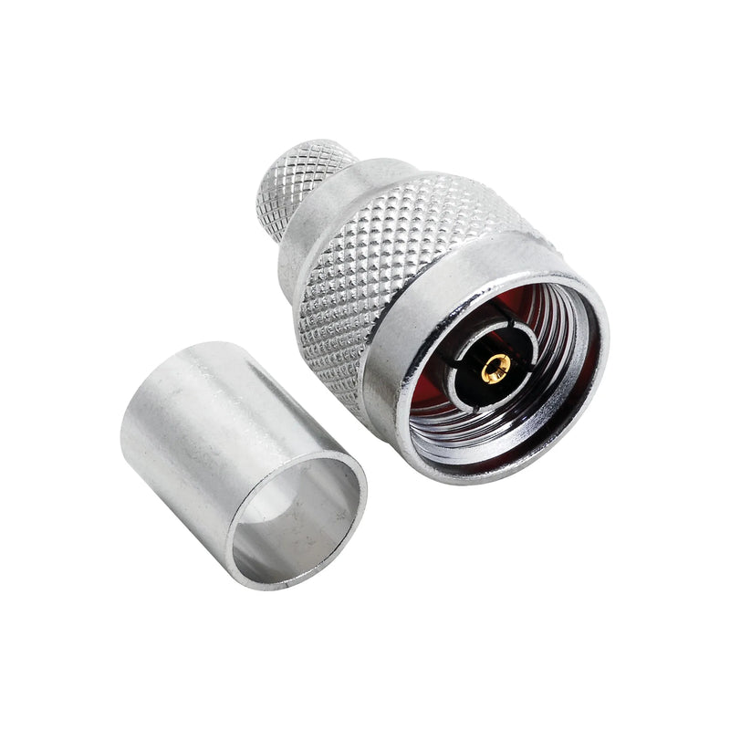 BeeSpeed N Erkek Sıkmalı RP Konnektör - RG213 | 50 Ohm Profesyonel RF Konnektör