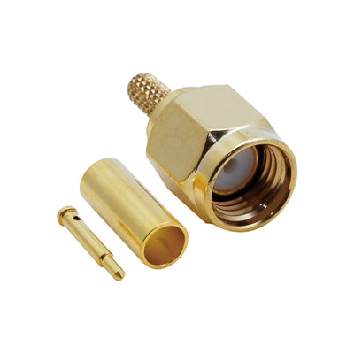 BeeSpeed SMA Erkek Sıkmalı Gold Konnektör - RG174 - RG316