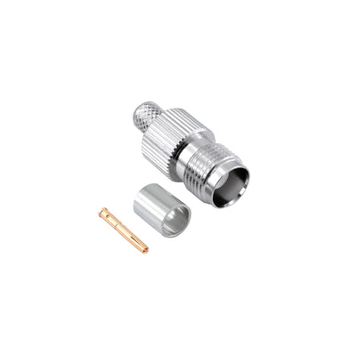 BeeSpeed TNC Dişi Sıkmalı Konnektör - LMR240 | 50 Ohm Profesyonel RF