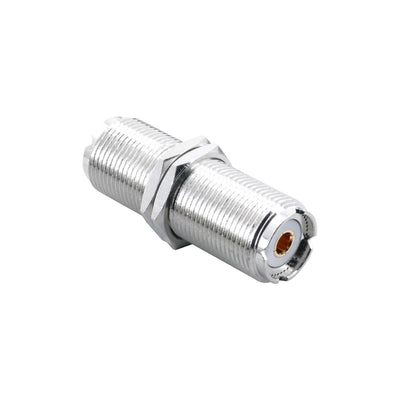 BeeSpeed UHF Dişi - Dişi Ara Konnektör - Uzun Tip | 50 Ohm PL-259 SO-239