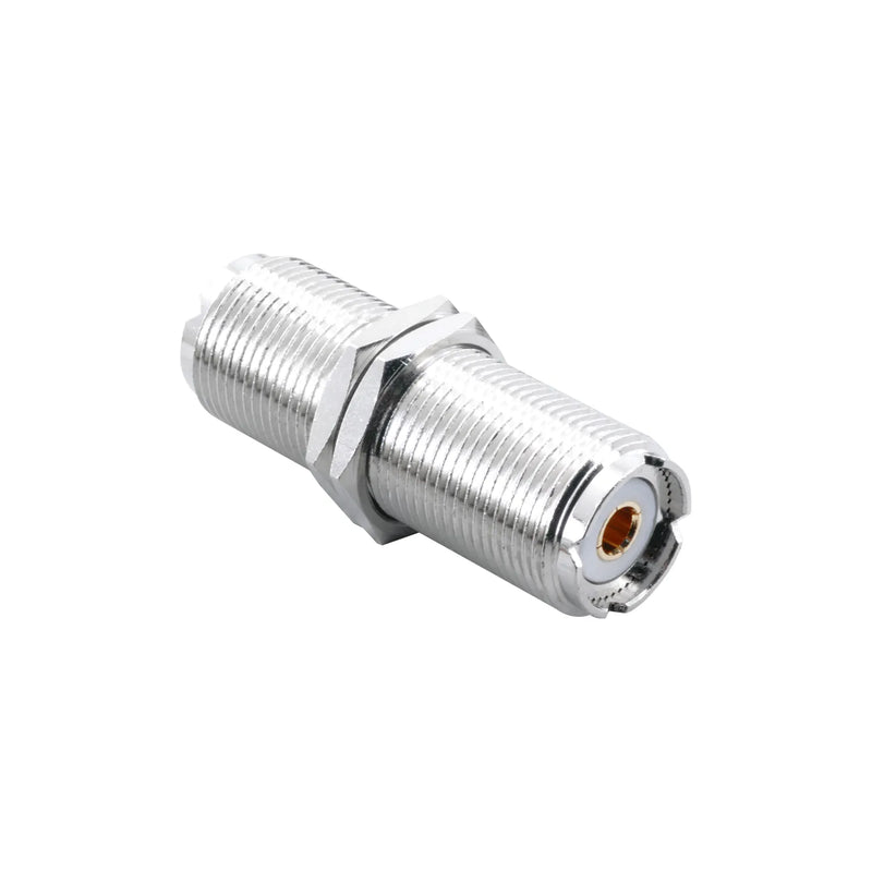 BeeSpeed UHF Dişi - Dişi Ara Konnektör - Uzun Tip | 50 Ohm PL-259 SO-239