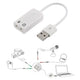 BeeSpeed USB Ses Kartı 7.1 Virtual Sound 3D | Çevirici Dönüştürücü Adaptör — Kulaklık + Mikrofon Girişli