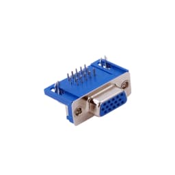 15 Pin HDS Dişi PCB Tip 90 Derece D-Sub Konnektör | Endüstriyel Seri Port Konnektör