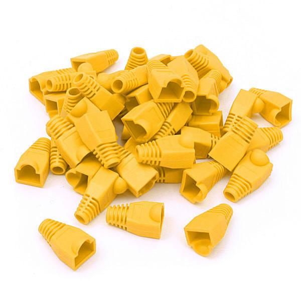 BeeSpeed RJ45 Boot Kılıf Sarı 100 Adet | Patch Kablo Koruma